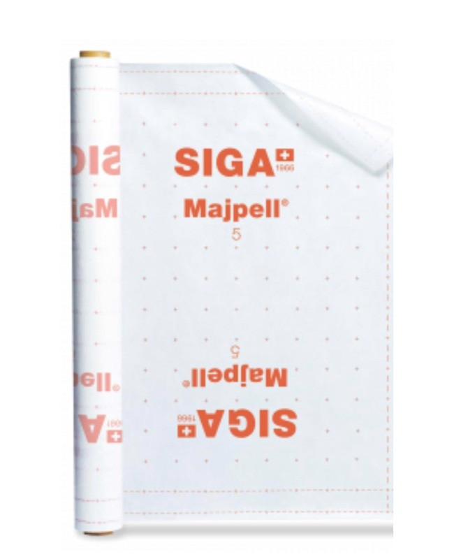 Majpell (r) high-performance adhesive tape for permanent airtight bonding of vapour control layers as used by Midland Insulation